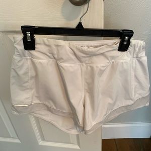 White lulu shorts
